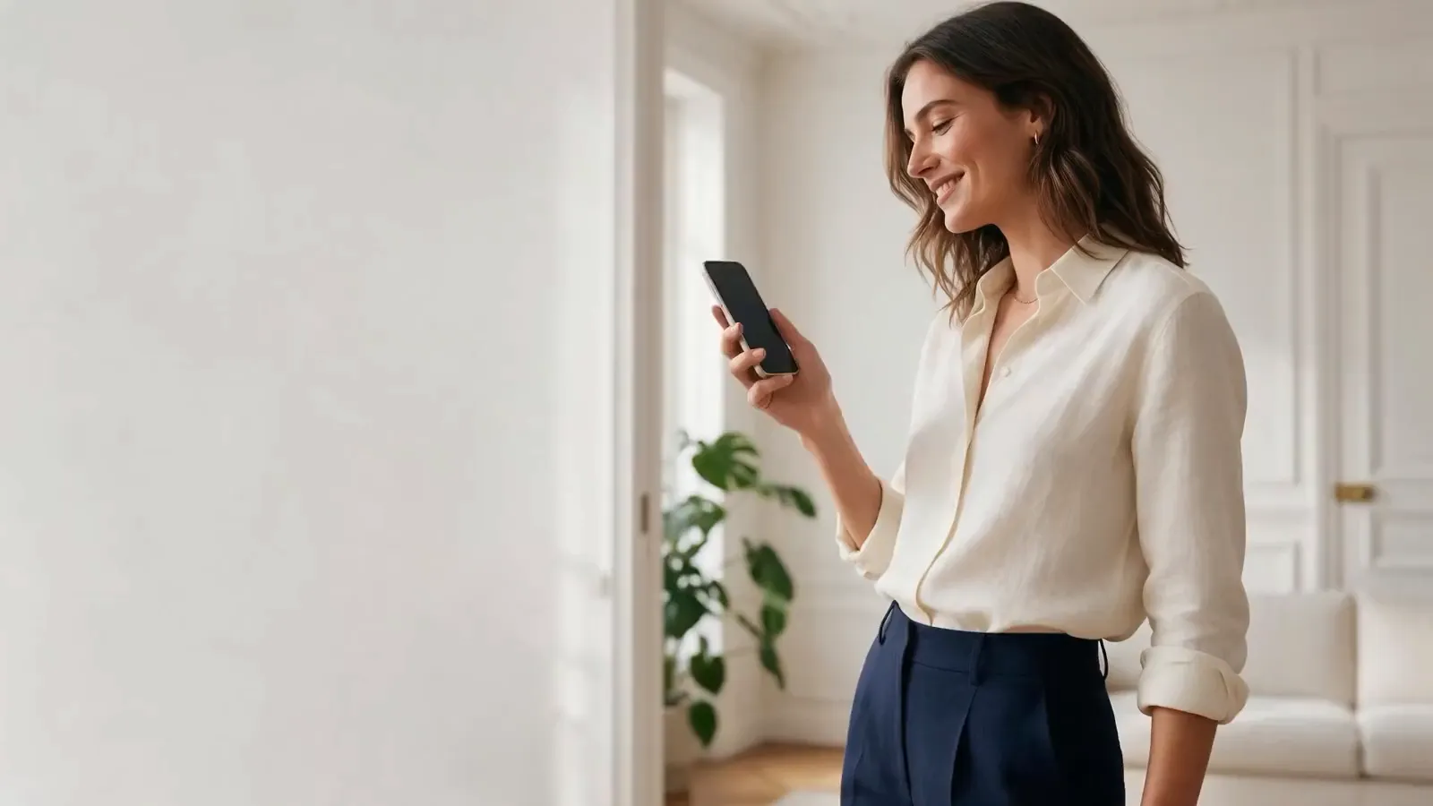 A customer views a product page on her phone, followed by the real WeeFizz widget journey through to a recommended size S