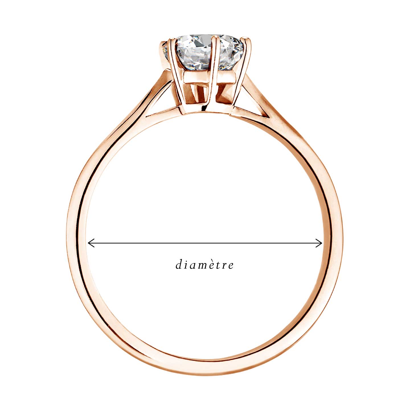 Focus bague Gaillon demi-jonc 3,5 mm