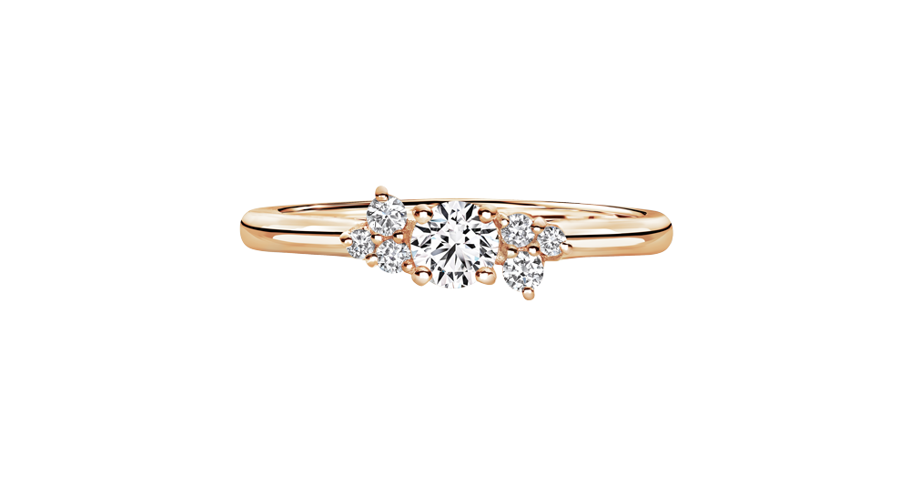 Bague Or rose Diamant Baby EverBloom