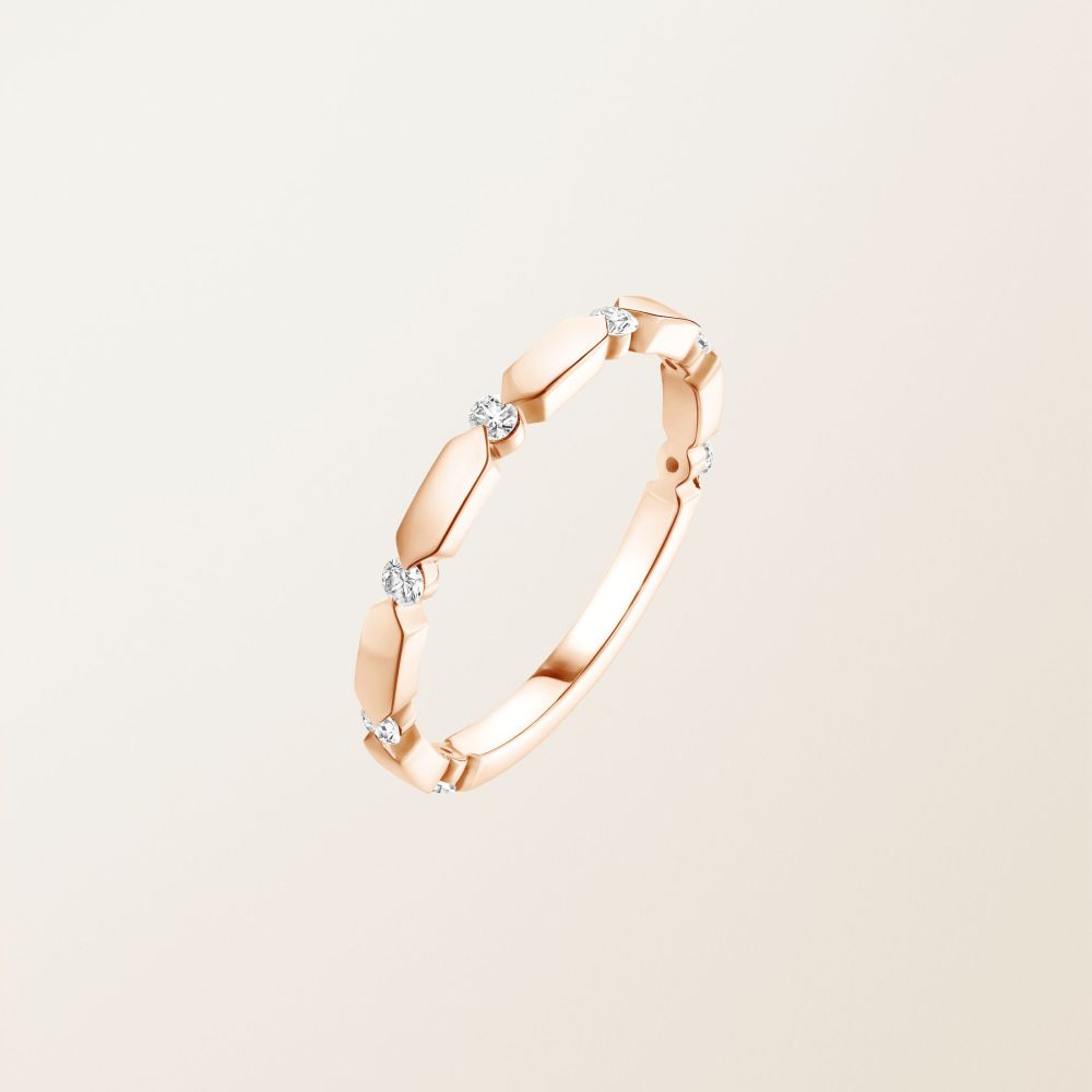 Bague Or rose Diamant MET S 2