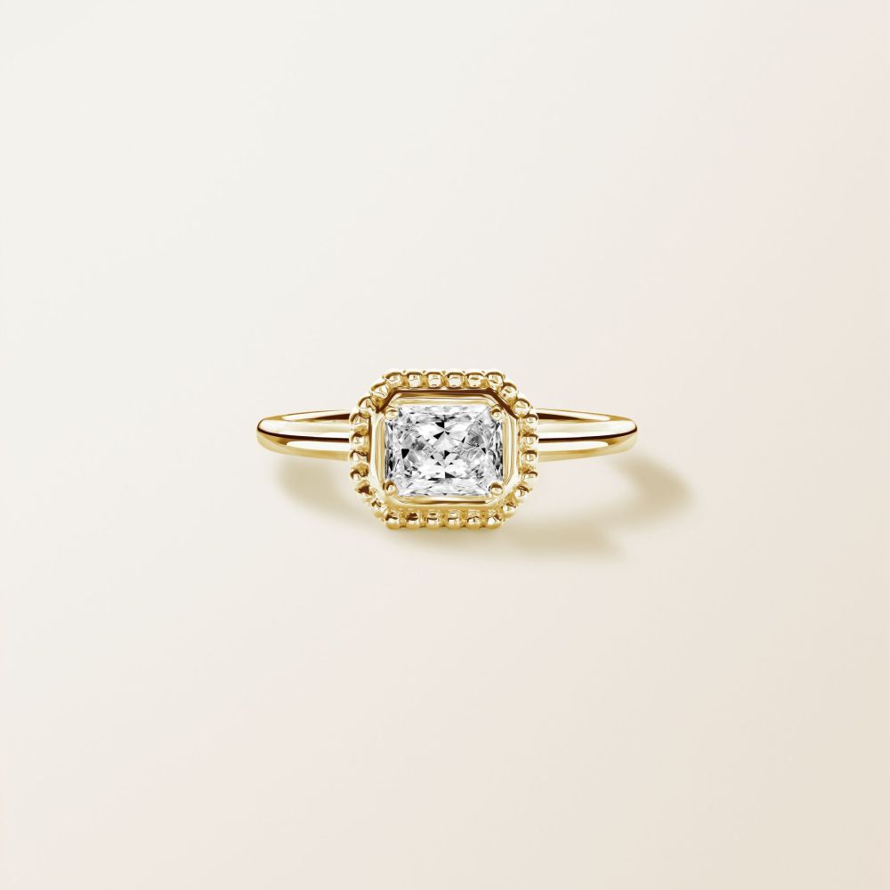 Bague Or jaune Diamant Gemmyorama Radiant 2