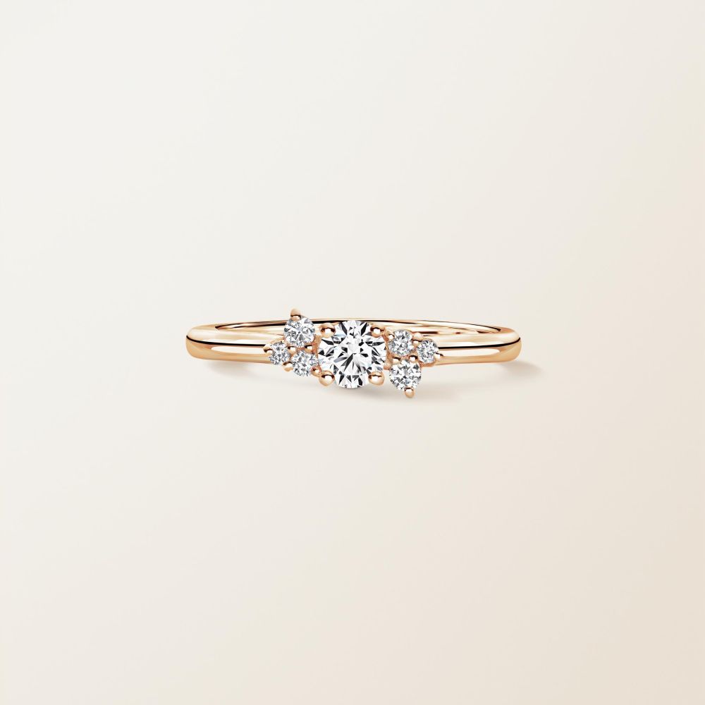 Bague Or rose Diamant Baby EverBloom 2