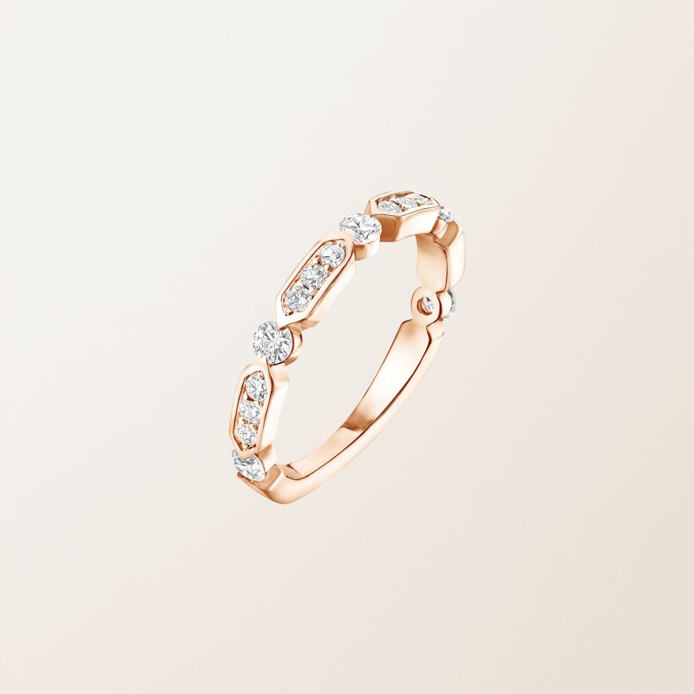 Bague Or rose Diamant MET L 2