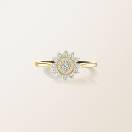 Bague Or jaune Diamant Mini Lefkos 1