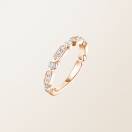 Bague Or rose Diamant MET L 1