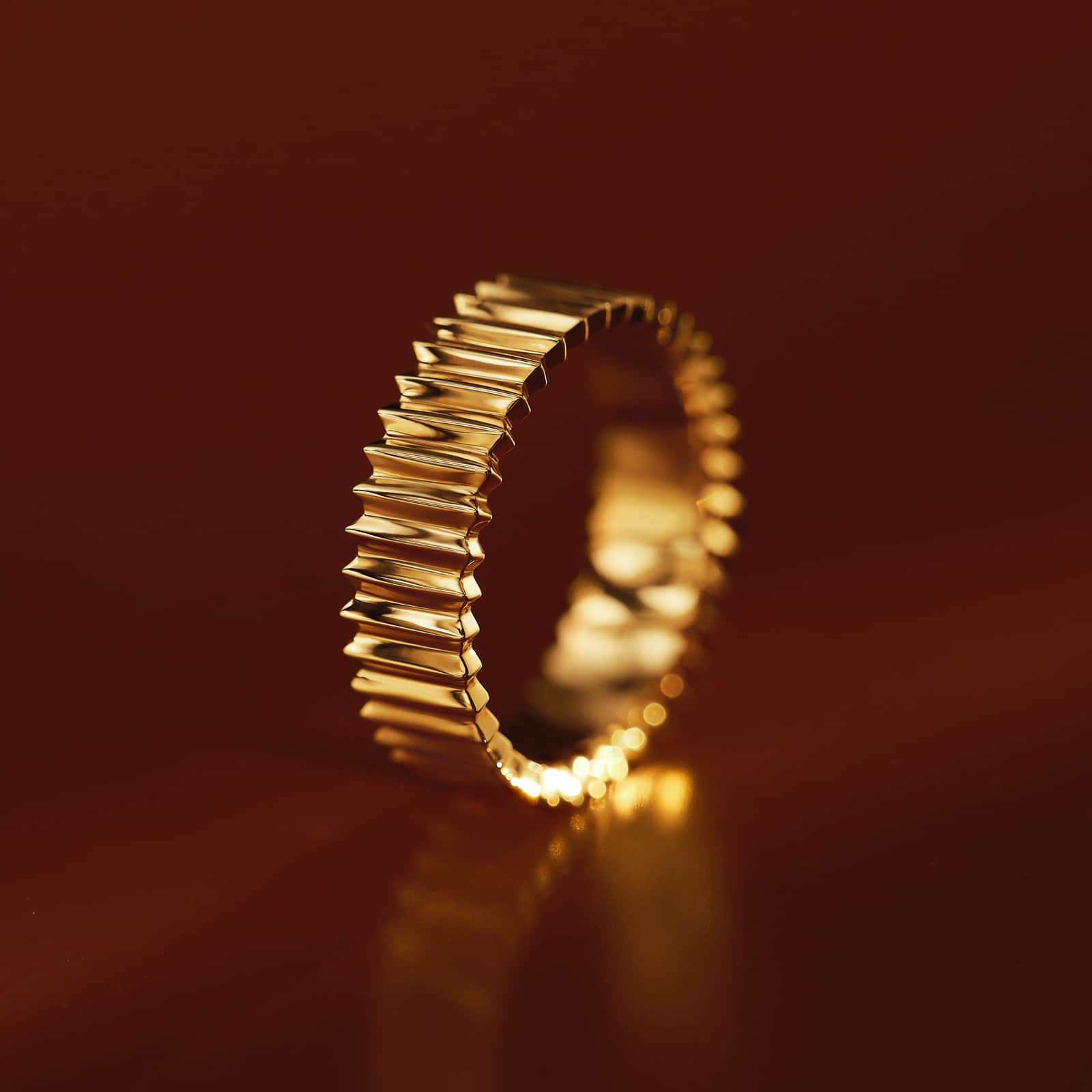 Bague Or blanc Entaille M 5