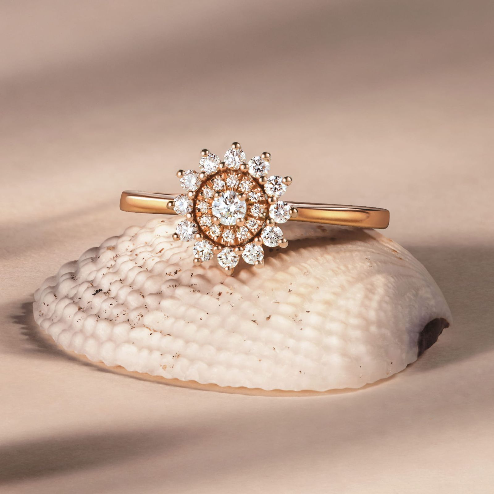 Bague Or jaune Diamant Mini Lefkos 4
