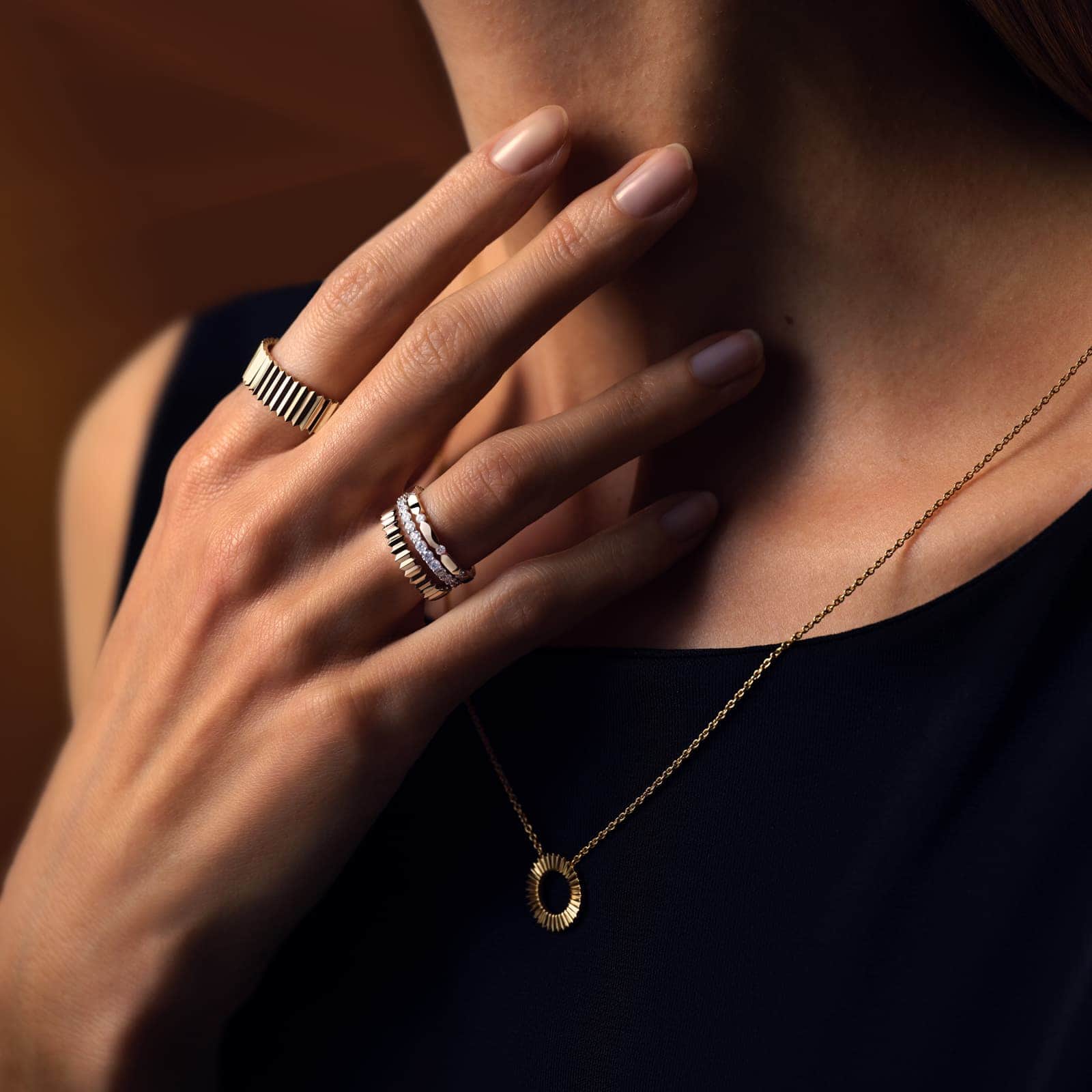 Bague Or blanc Entaille M 5