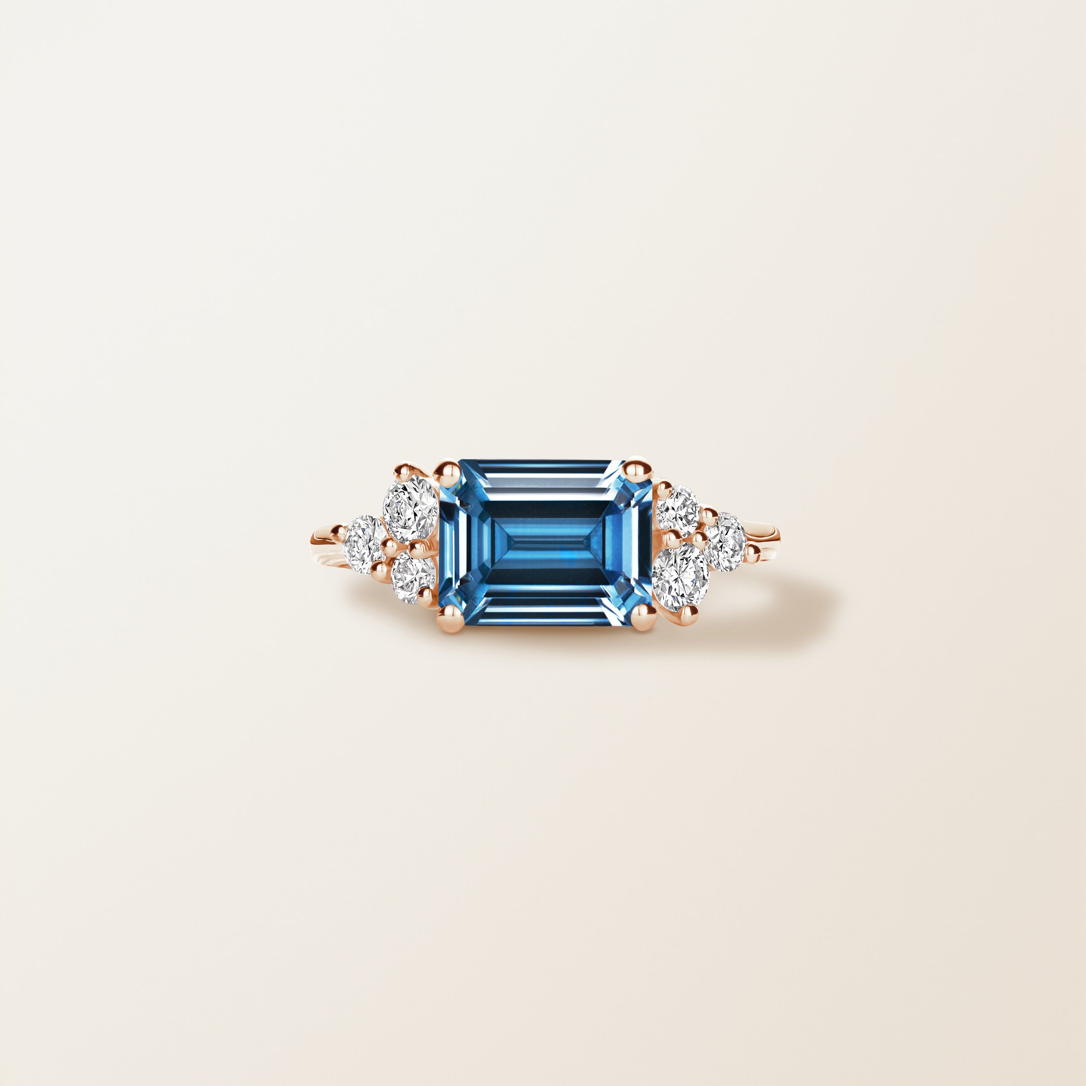 Bague Baby EverBloom Alta Octogonal